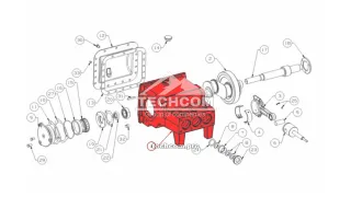 Corpo da bomba de lama W1122BCD