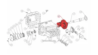 Коленчатый вал для бурового насоса W1122BCD