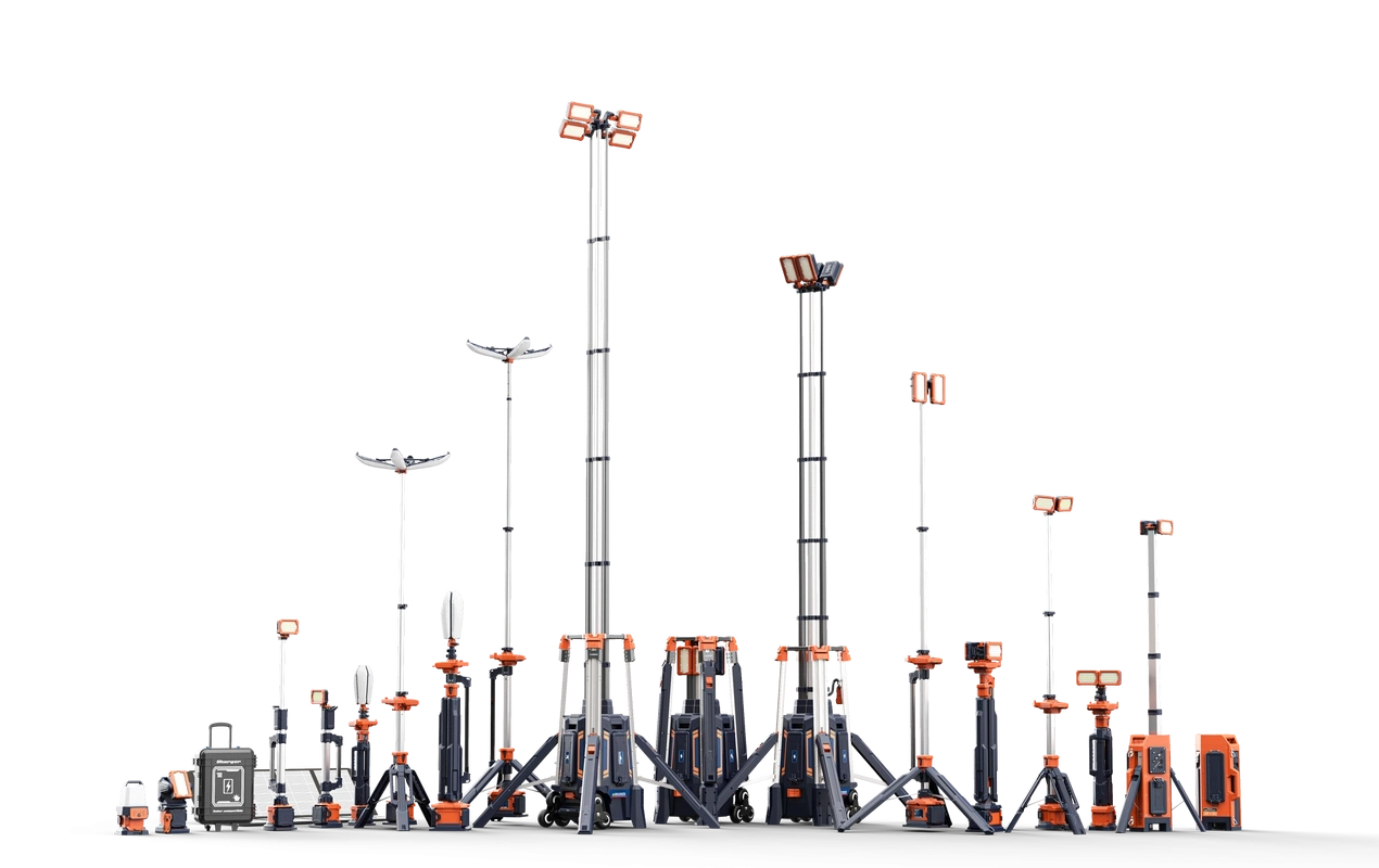 Novidade: torres de iluminação G-COMIN e acessórios