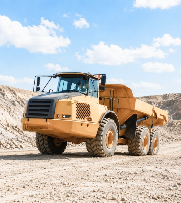articulated dump trucks