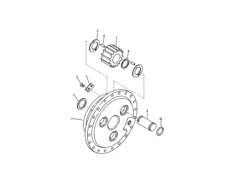2109806 planet carrier assembly dana spicer 16d axle spare parts