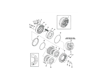 2115906 ensemble de frein multidisque pour essieu dana spicer 16d