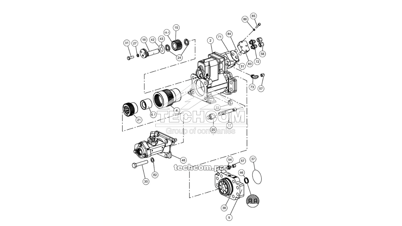 550 740 57 bb Hydraulic Rock Drill HL710-52 – Sandvik Tiger DG700