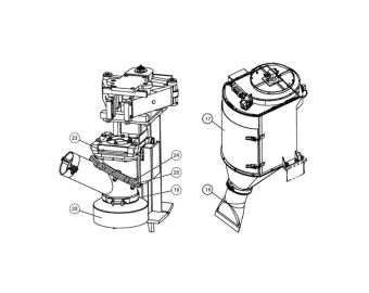 br0 004 8671 b componentes del colector de polvo sandvik tiger dg700