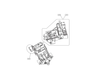 7701 7098 ensemble de supports du chassis avant sandvik dd311