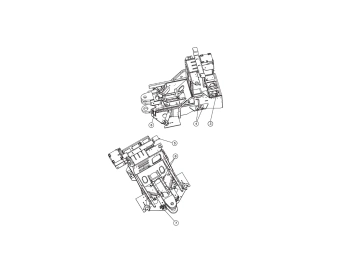 7702 5574 ensemble de supports du chassis avant sandvik dd311