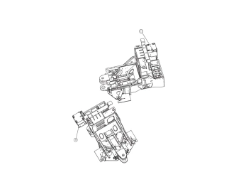 7702 5576 ensemble de supports du chassis avant sandvik dd311