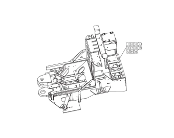 7701 9125 ensemble de vis du chassis avant sandvik dd311
