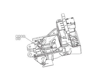 7702 5552 ensemble de vis du chassis avant sandvik dd311