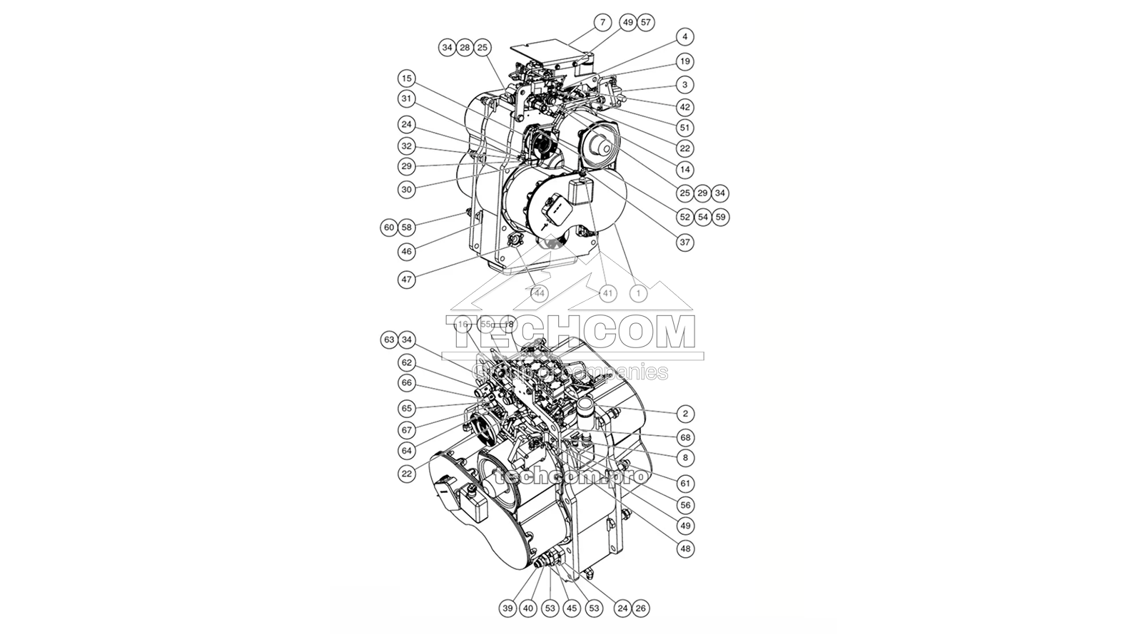 BG00488112 gG ensemble de boîte de vitesses – Sandvik TH540