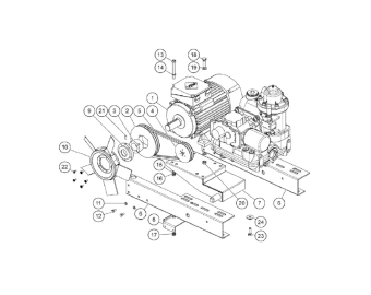 assembly 551 554 38 for compressor ct10 sandvik dd320 26x