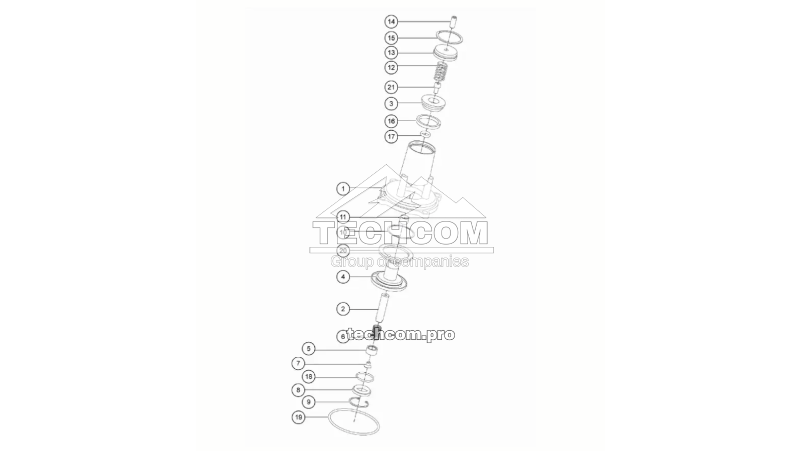 Inlet Valve Assembly for compressor CT10 – Sandvik DD320-26X