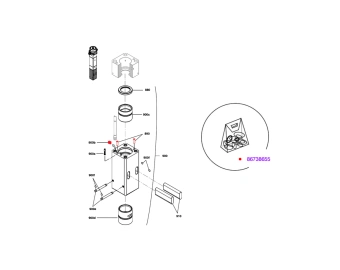 composants du guide avant montabert v2500