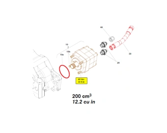 conjunto del motor hidraulico montabert hc112