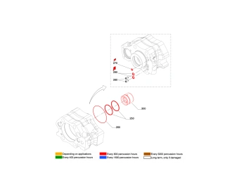componentes de sellado y tope del vastago montabert hc110