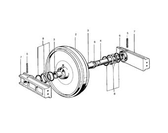 57700411 idler assembly with bracket 2657700411
