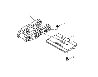57700536 chain track assembly with shoe 2657700536