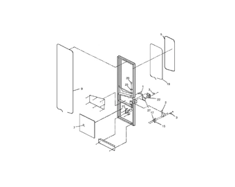 57561664 door assy tower side 657561664