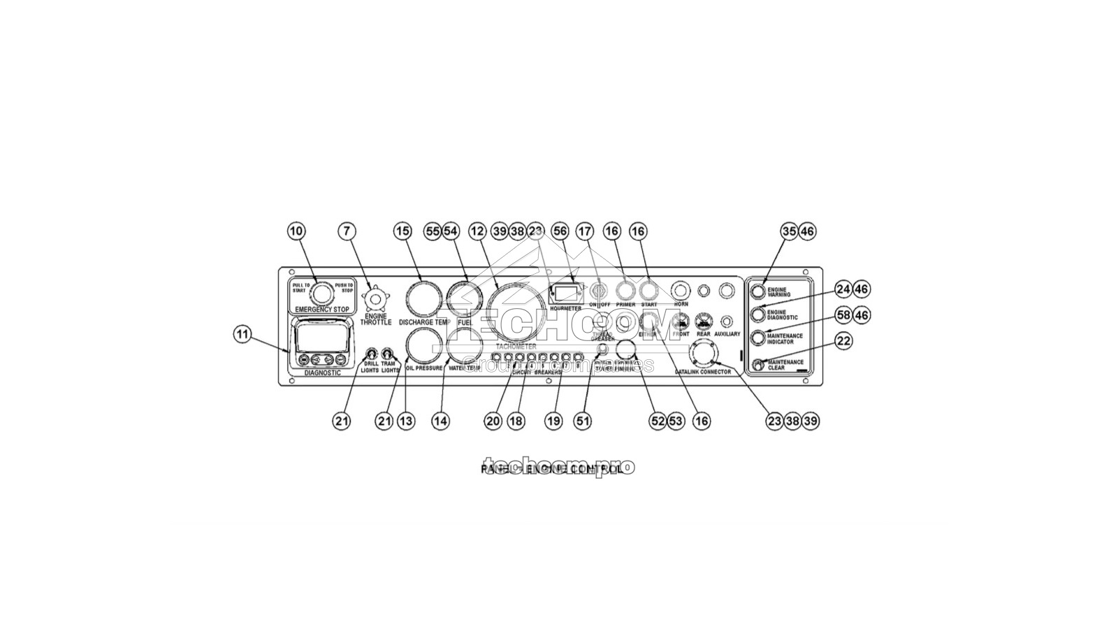 57829343 Приборы управления, LP, CAT DM45 (2657829343)