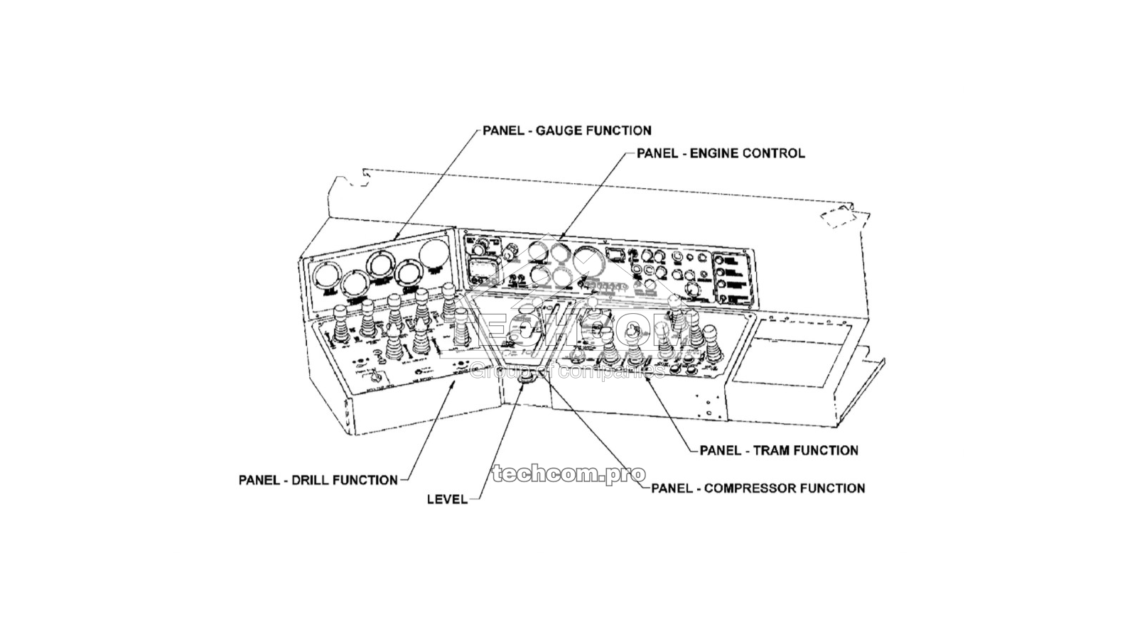 57829343 Приборы управления, LP, CAT DM45 (2657829343)