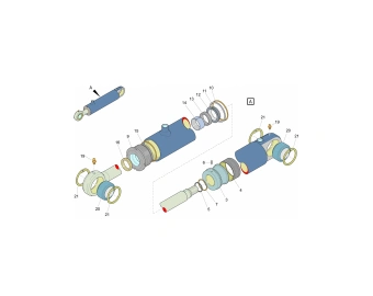3128 3081 29 cilindro hidraulico para epiroc boomer l2d 3128308129