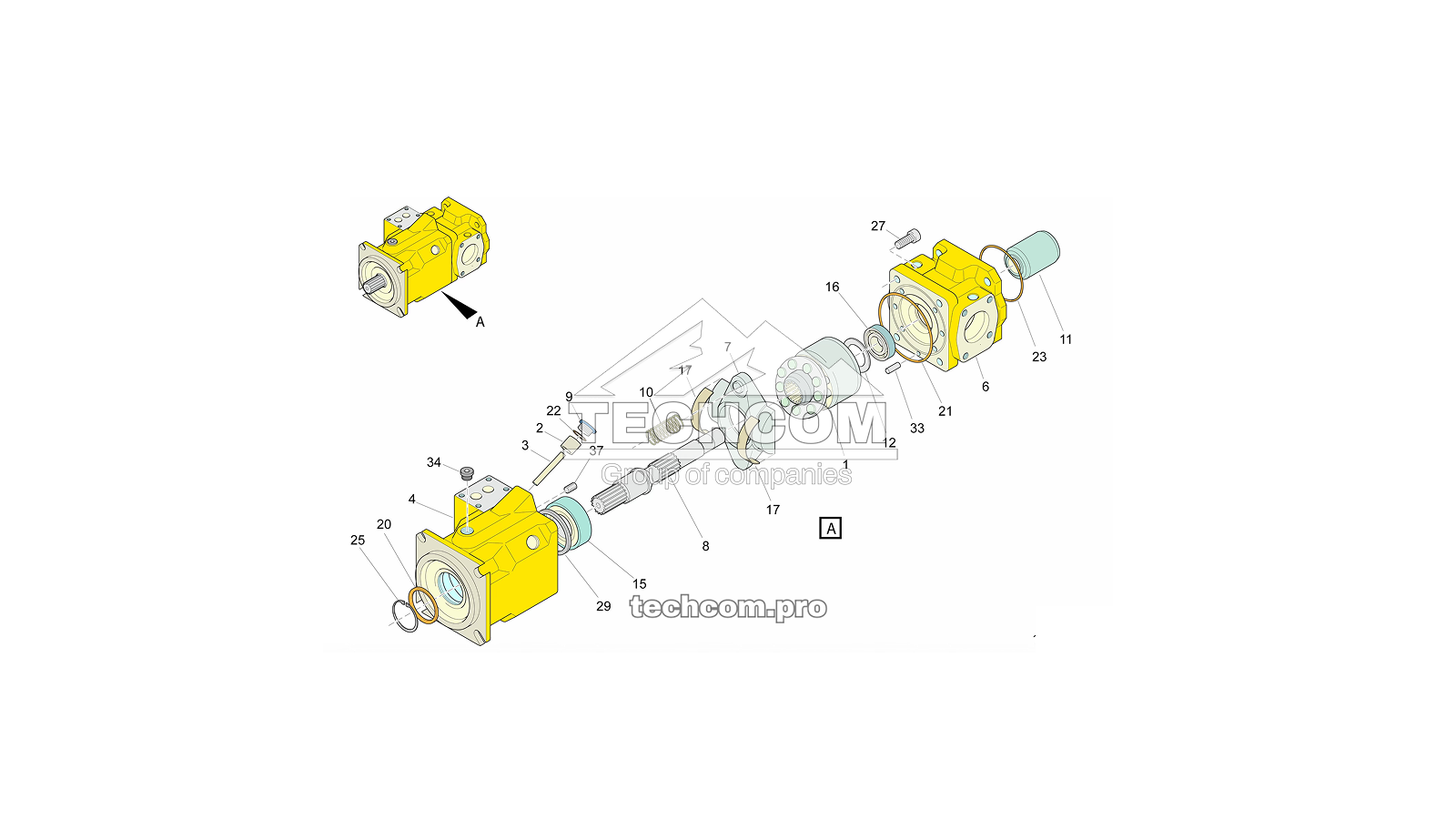 5112 2877 97 Гидравлический насос Epiroc Boomer L2D (5112287797)