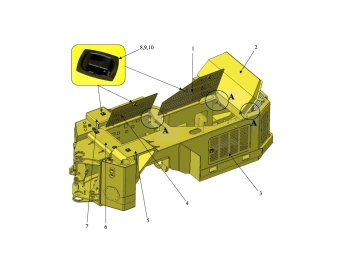 hoods assembly for aramine t1601c