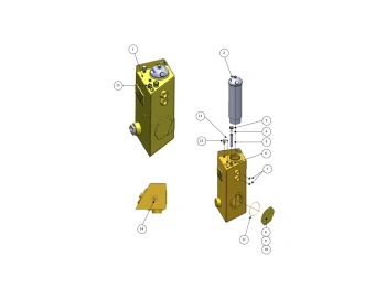 hydraulic tank assembly for aramine t1601c
