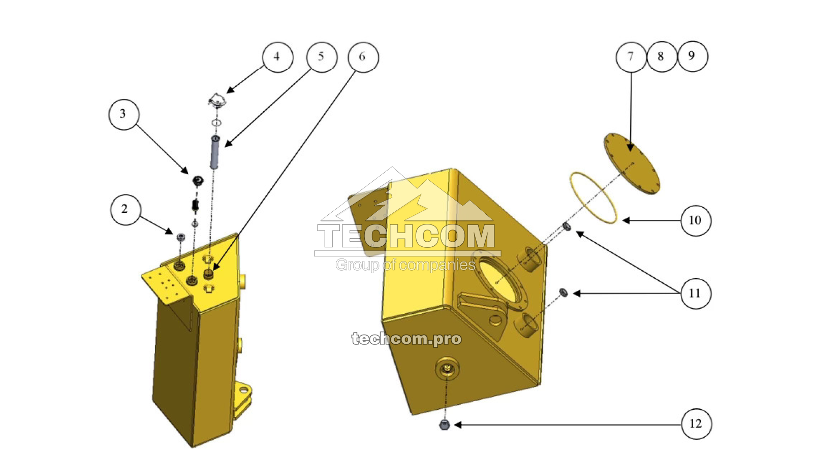 Depósito de combustible para Aramine T1601C