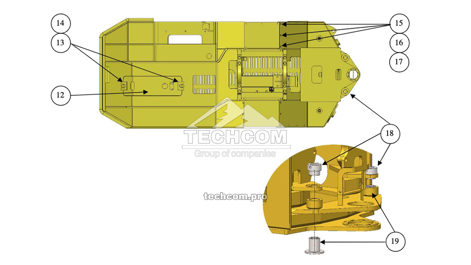 Châssis principal pour Aramine T1601C