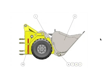 aramine l130d boom and bucket assembly