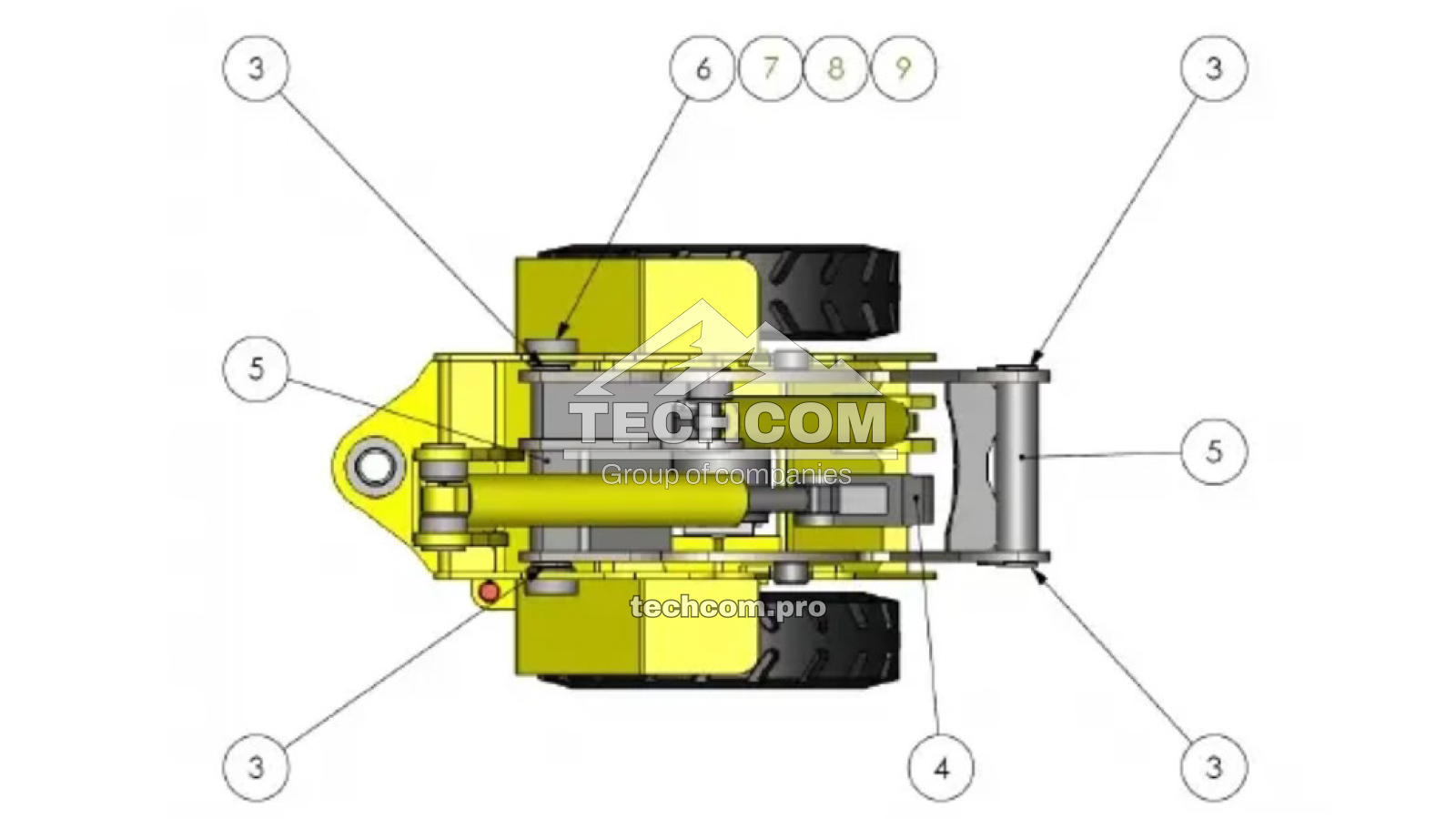 Aramine L130D Boom & Bucket Assembly