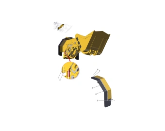 cp22090010 protection en caoutchouc des roues aramine l350d