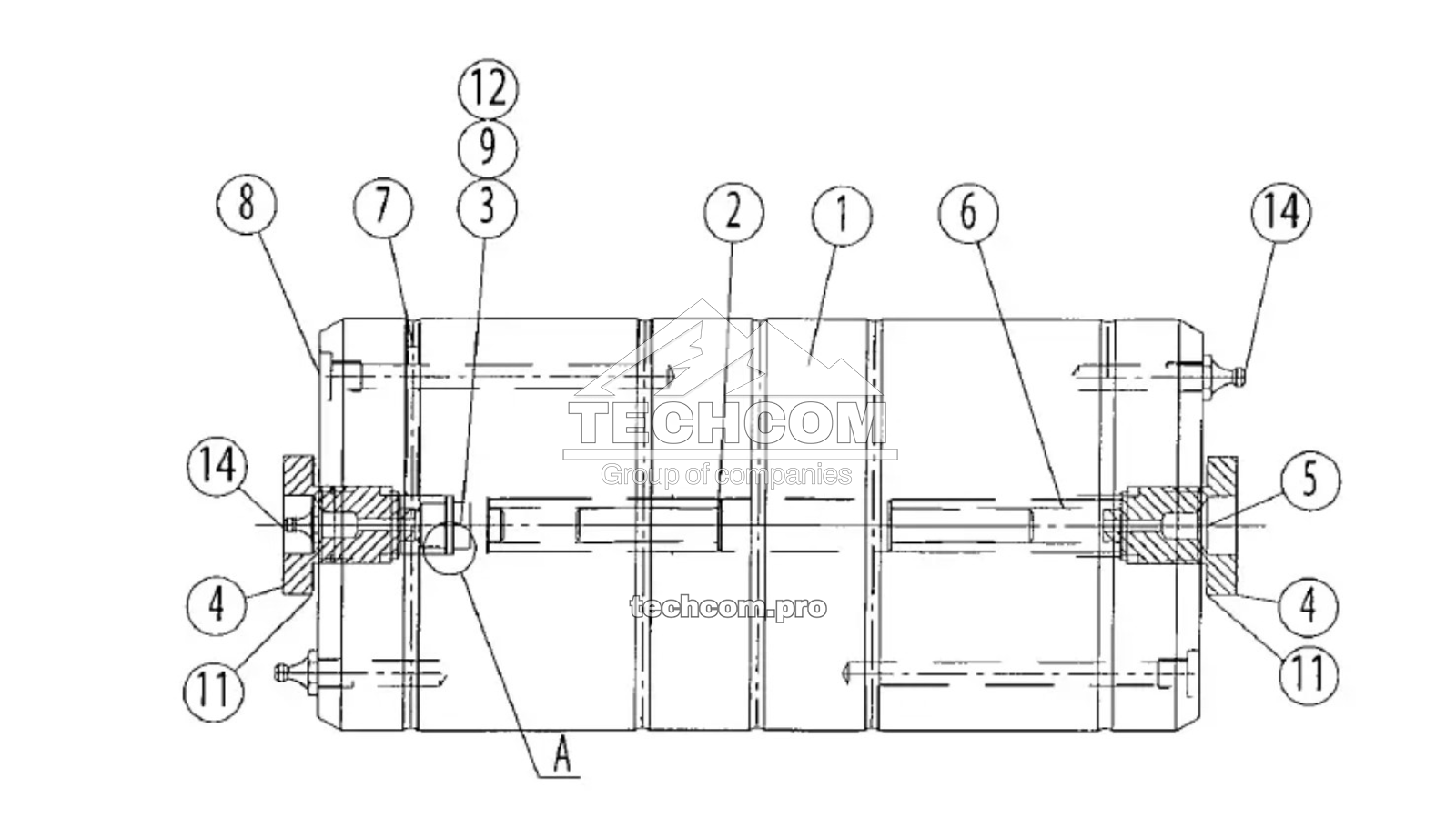 02768200 Палец вилочный Sandvik Toro 1400