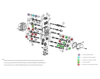 sandvik toro th320 gearbox assembly