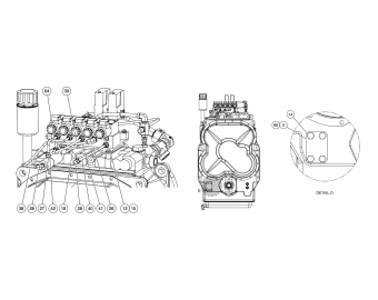 sandvik toro th320 conjunto de conexion hidraulica y caja de cambios