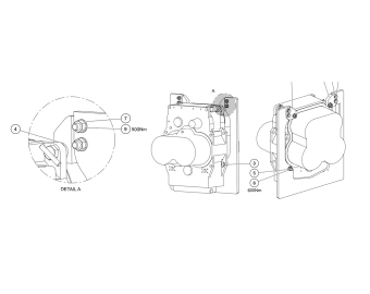 sandvik toro th320 support de montage de transmission