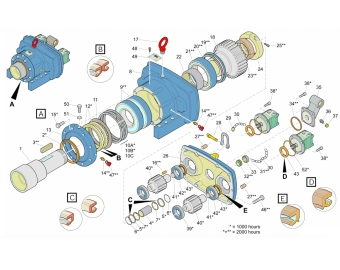 3161 1224 80 komplekt osnovnyix detalej dlya dhr 48 h 3161122480