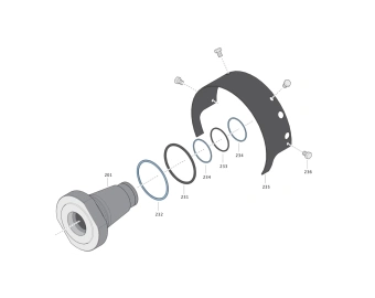 4350 2662 10 adaptateur fixe epiroc dhr 6h 4350266210