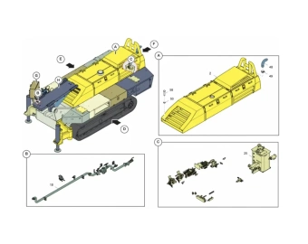 chassis assembly for explorac 100 epiroc