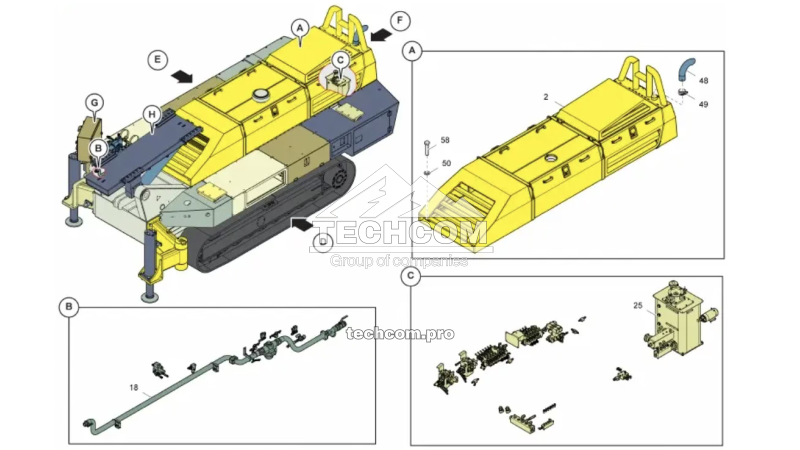 Шасси – Epiroc Explorac 100