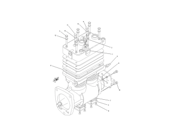 163 6367 air compressor gp for cat c12 1636367