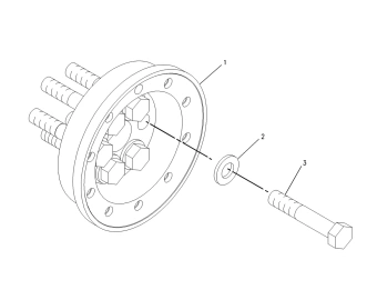 129 2907 adaptateur gp auxiliary drive pour cat c12 1292907