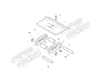 3216 7197 90 track chain for epiroc roc l8 3216719790