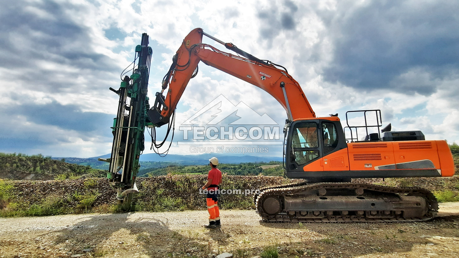 Montabert CPA 35 160 Drilling Attachment