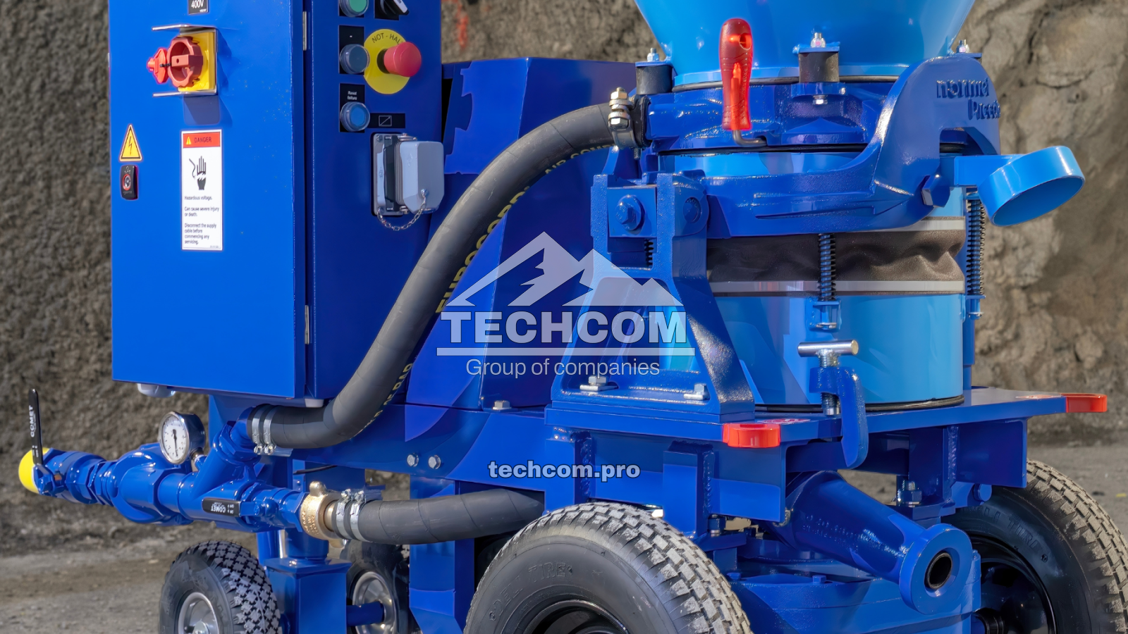 Machine de projection dry-mix Normet Piccola