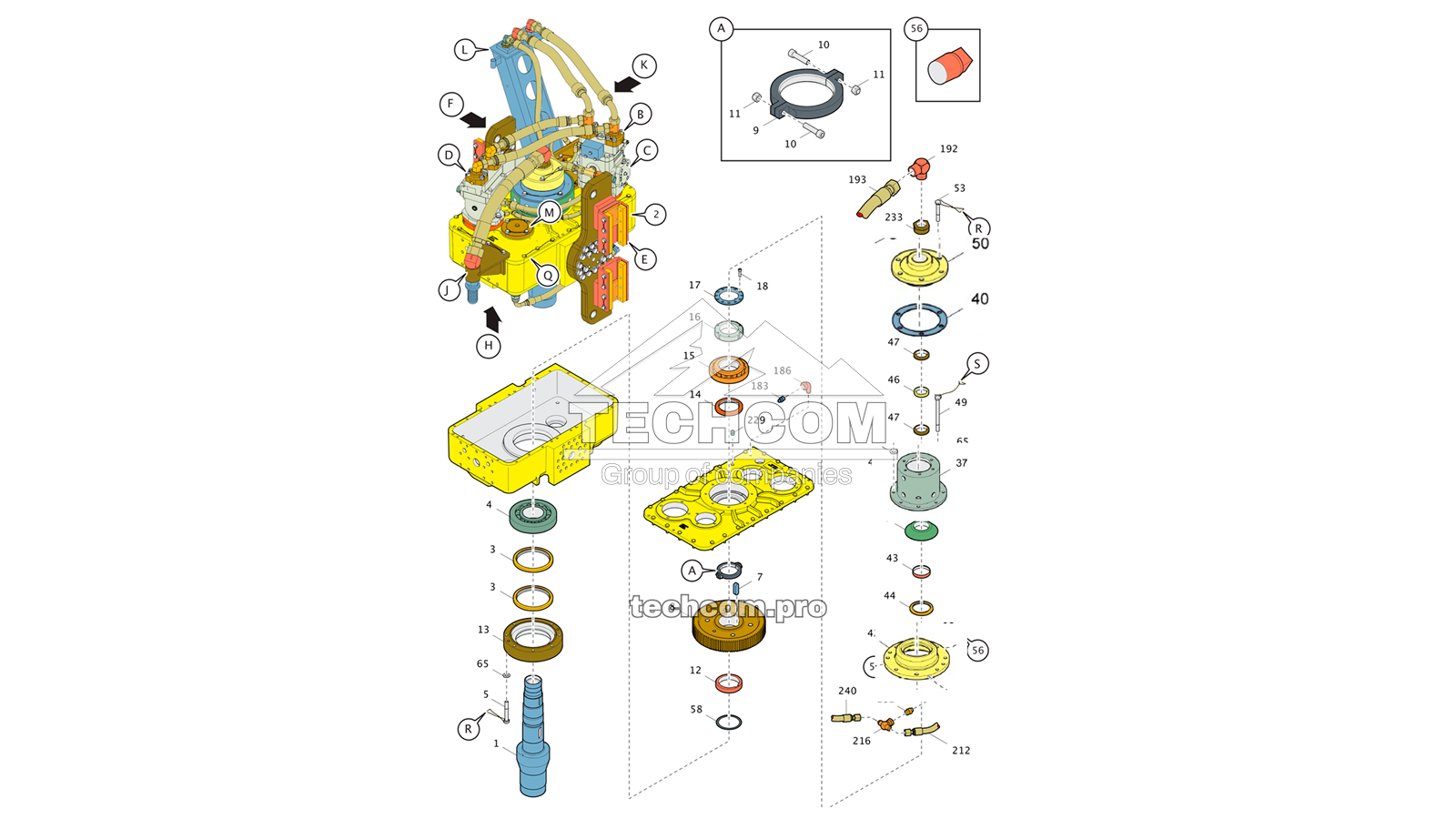 2658588670 Tête rotative Epiroc DM / DML