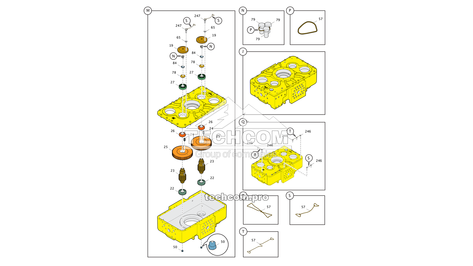 2658588670 Tête rotative Epiroc DM / DML