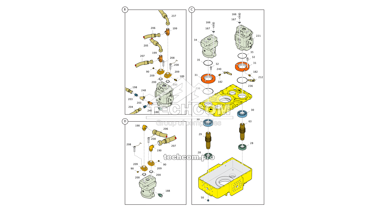 2658588670 Редуктор вращателя Epiroc DM / DML