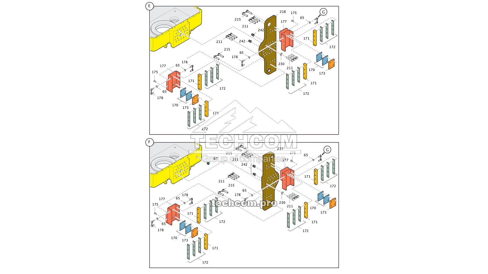 2658588670 Редуктор вращателя Epiroc DM / DML